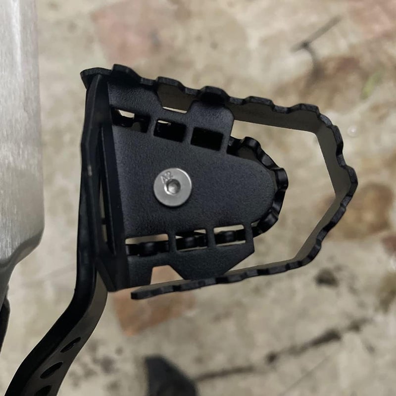 Modeer Compatible with F750GS 2018-2025 Motorcycle Rear Foot Brake Lever Pedal Enlarge Extension Rear Brake Peg Pad Pedal f750 f 750 gs Accessories (black) - Image 2